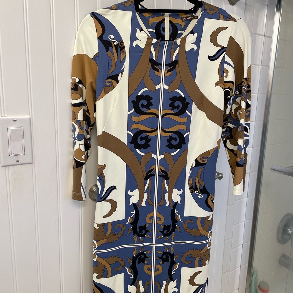 J McLaughlin 3/4 length sleeve dress XS